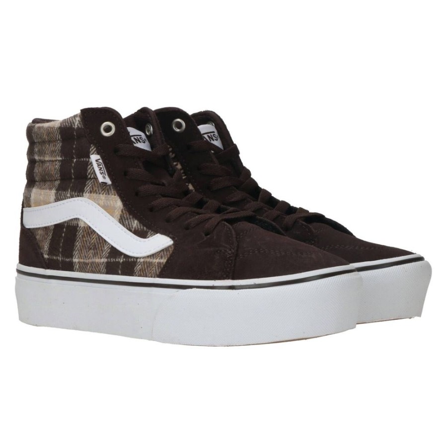 Dames Vans | Vans Filmore Hi Platform Plaid Mix Veterboot