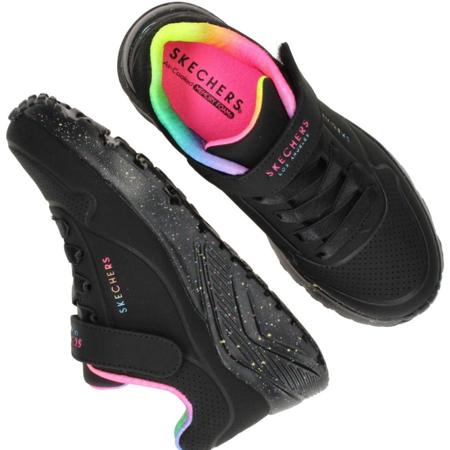 Meisjes Skechers | Skechers Uno Lite Rainbow Specks Sneaker