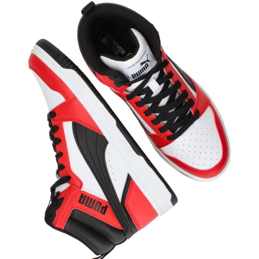 Jongens Puma | Puma Rebound V6 Mid Sneaker