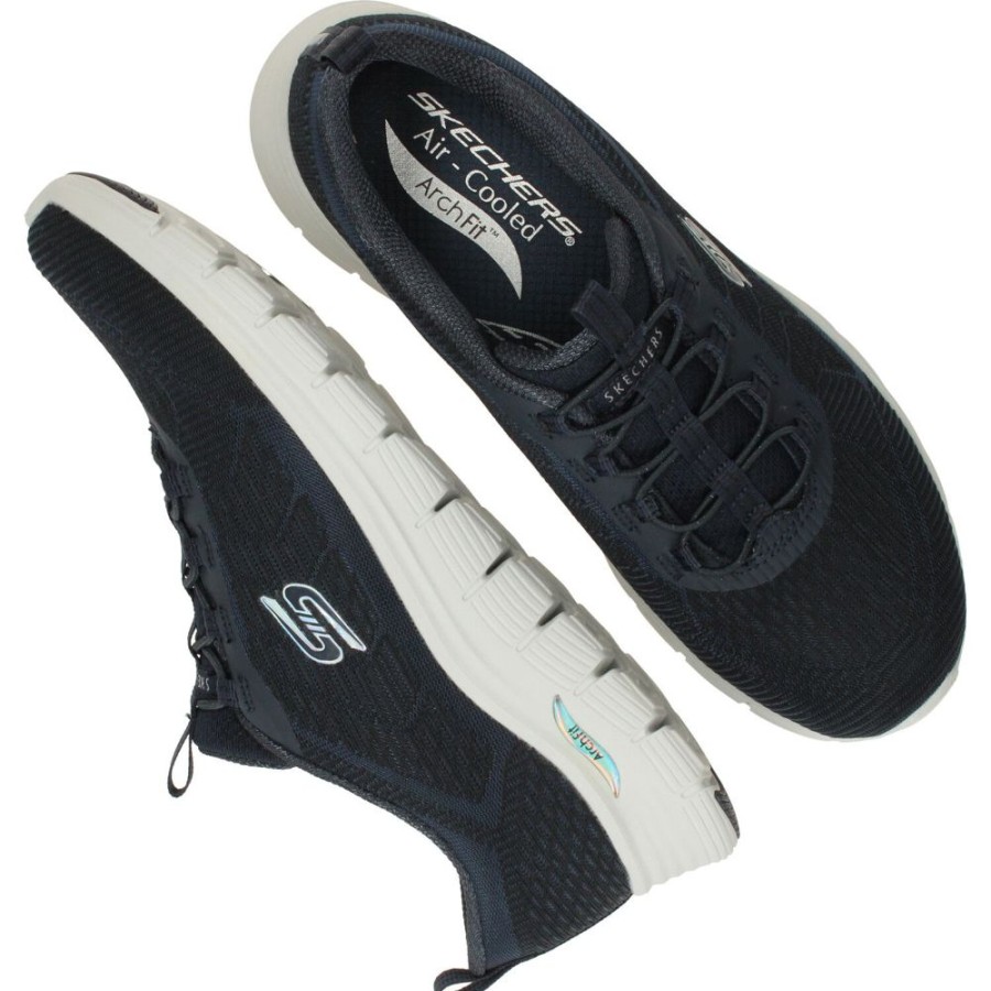 Dames Skechers | Skechers Arch Fit Vista Sneaker Met Elastische Veter