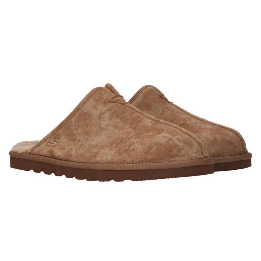 Heren Skechers | Skechers Relaxed Fit Renton Palco Pantoffel