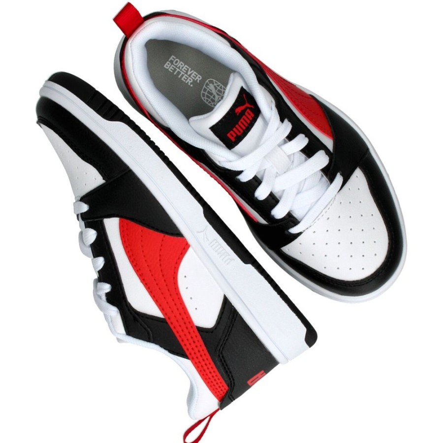 Jongens Puma | Puma Rebound V6 Lo Klittenband Sneaker